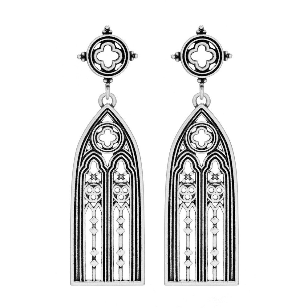 Restyle - Altarium Earrings - Silver coloured